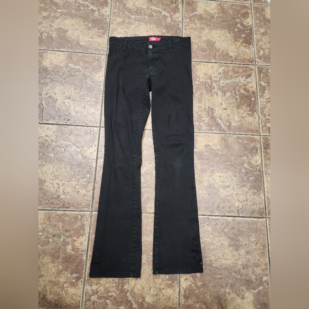 Women's Black Low Rise Dickies Pants Size 3